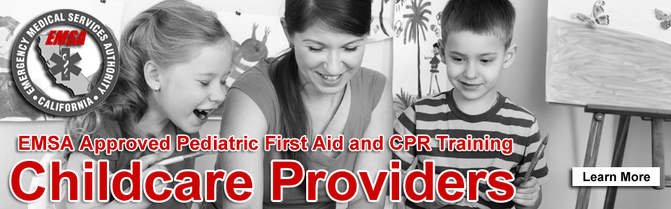 california child care pediatric first aid and cpr EMSA Childcare First Aid and CPR Training